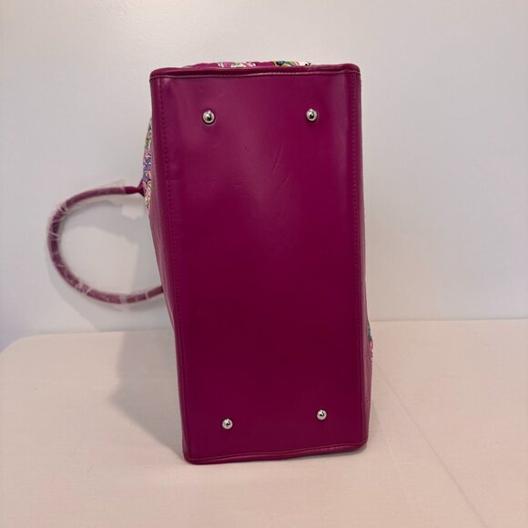 NWOT Vera Bradley Quilted Paisley Tote Bag Double Handles Multicolor Vibrant XL - Picture 6 of 11